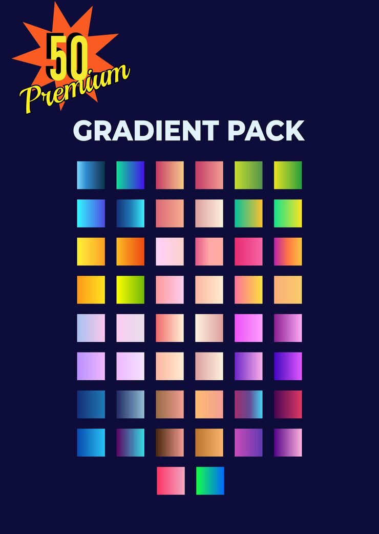 Vector premium gradient pack for illustrator