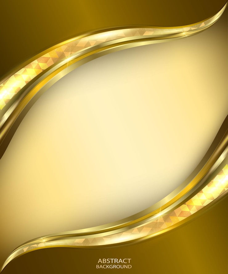 PREMIUM LUXURY GOLD ABSTRACT BACKGROUND WITH SHINY SHAPES VECTOR ILLUSTRATION