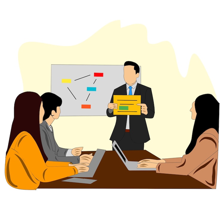 Vector presentation business vector
