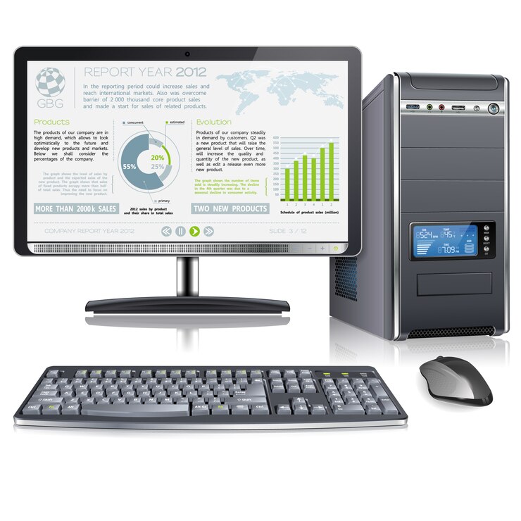 Vector presentation company year report