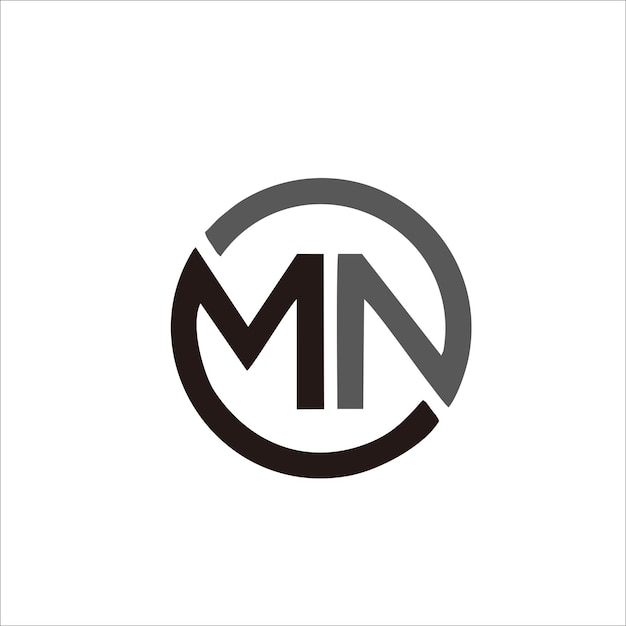 Print MN letter logo design for your name and brand
