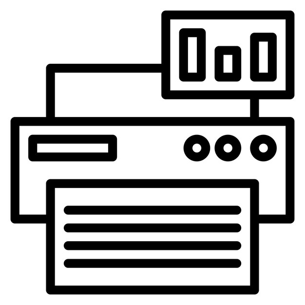 print progress icon vector image can be used for 3d printing
