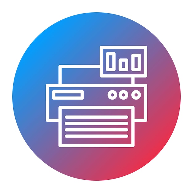 print progress icon vector image can be used for 3d printing