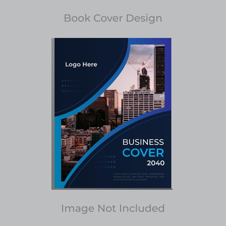 Print ready professional corporate book cover template vector design premium vector