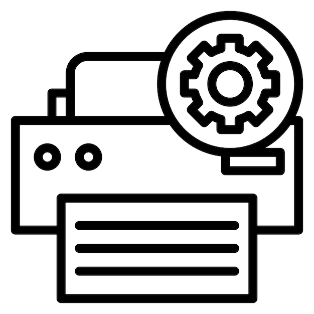 Print Status icon vector image Can be used for 3d Printing