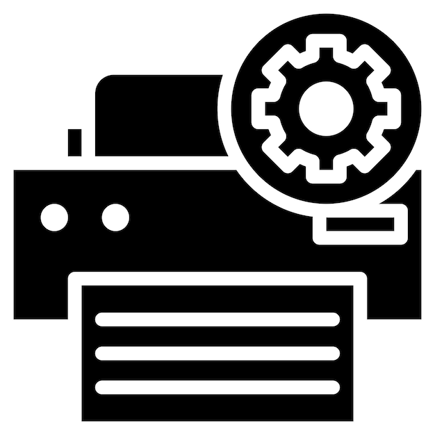 Print Status icon vector image Can be used for 3d Printing