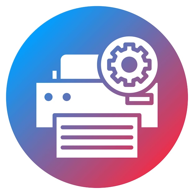 Print Status icon vector image Can be used for 3d Printing