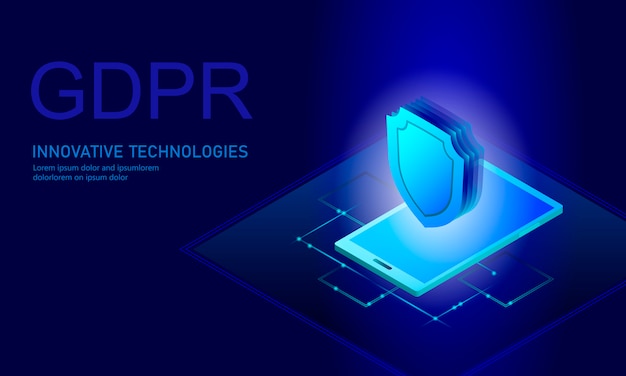 Privacy data protection law GDPR. Data regulation sensitive information safety shield European Union