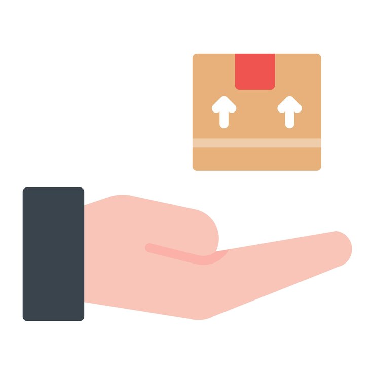 Vector product as a service flat illustration