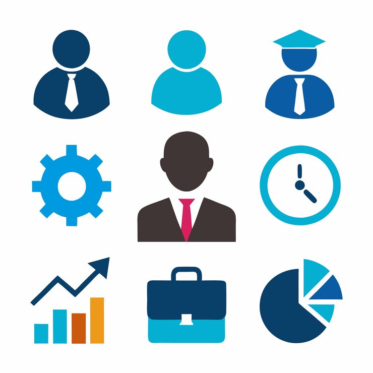 Professional Business Icons for Productivity and Office Use