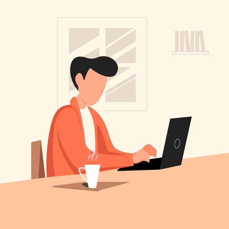 Professional Office Vector Illustration and Corporate Workspace Vector Design