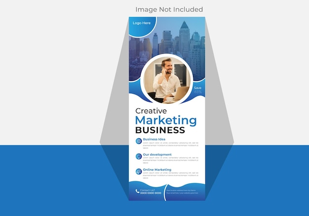 professional roll up business banner design template
