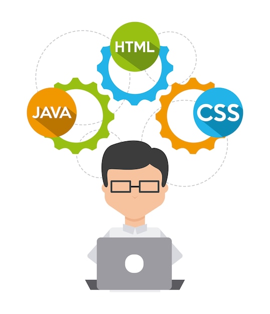 programming software design, vector illustration eps10 graphic 