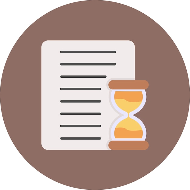 Project Deadline Flat Illustration