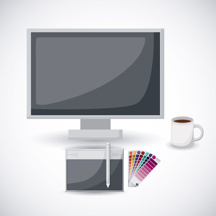 Vector proses kreatif desain
