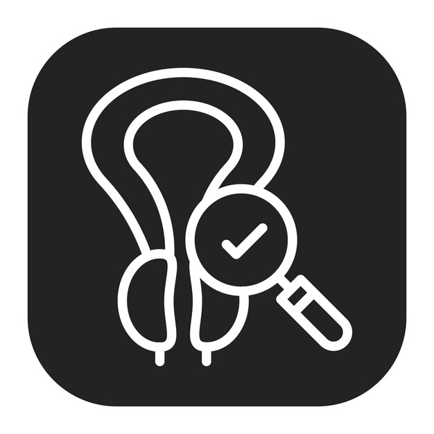 Prostate Exam icon vector image Can be used for Medical Tests