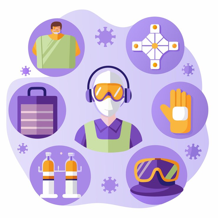 Vector protective gear for safety and health