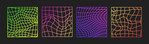 Psychedelic Checkerboard Gradient pattern