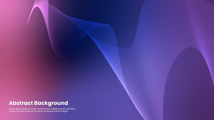 Purple background with a blue wavy lines
