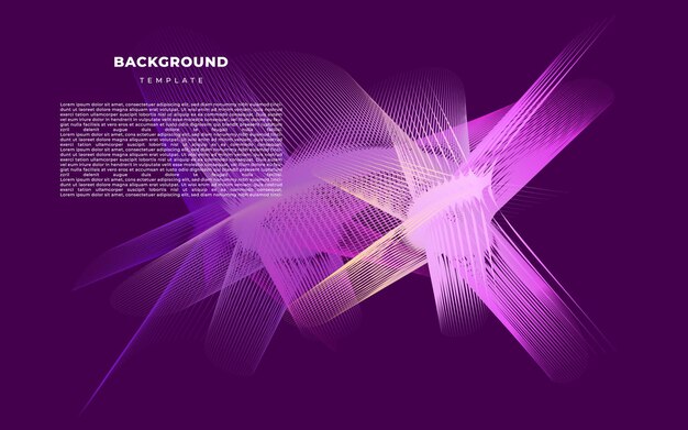 purple background with a wavy lines and the text space for text