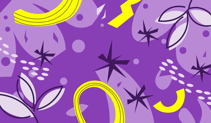 Vector purple flora abstract for background and template