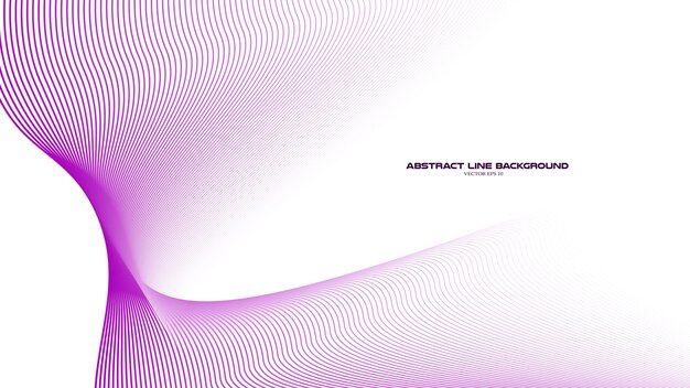 Purple wavy stripes line abstract background vector image