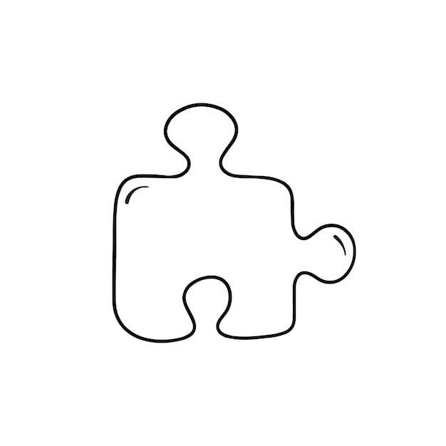 Puzzle element in doodle style Table logic game template Hand drawn puzzle symbol for game quizxDxAPuzzle element in doodle style Table logic game template Hand drawn puzzle symbol for game quiz