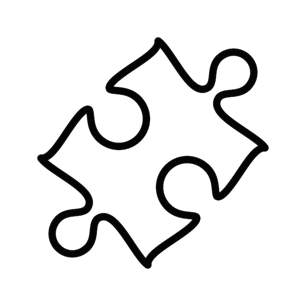Puzzle Icon Vector Design Template