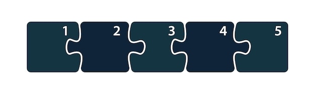Puzzle sequence Steps infographics Presentation chart elements