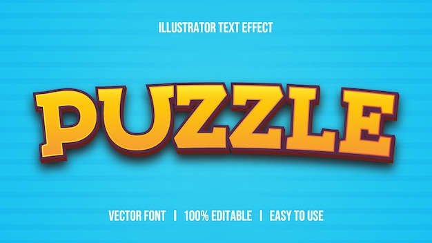 Puzzle  Text Effect