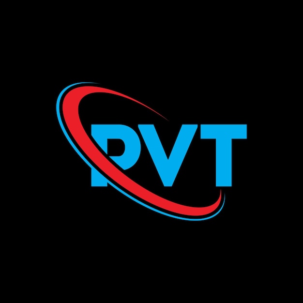 pvt logo pvt letter pvt letter logo design initials pvt logo linked with circle and uppercase monogram logo pvt typography for technology business and real estate brand