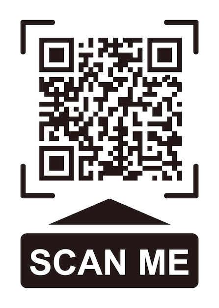 QR code scan icon Scan me frame QR code scan for smartphone