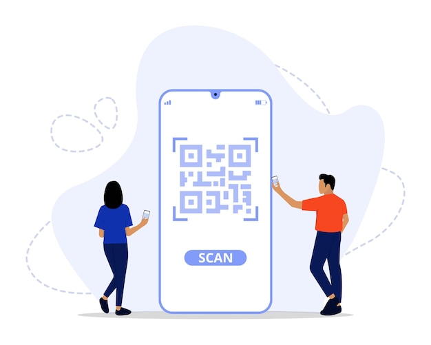 Qr code scanning concept
