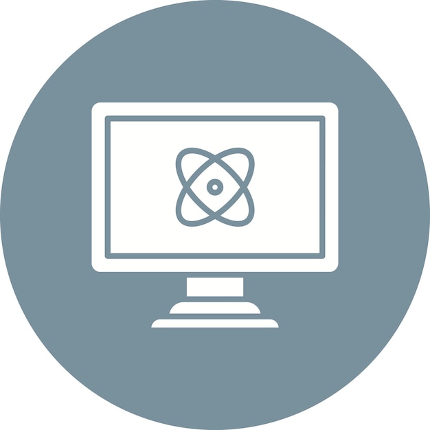 Quantum Computing icon vector image Can be used for Computer and Hardware