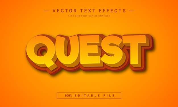 quest editable text effect template