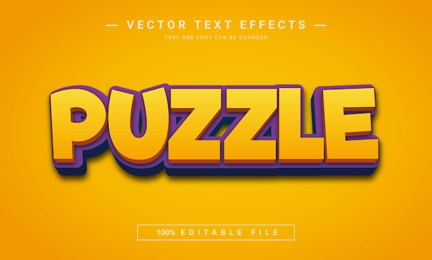 quest puzzle playful 3d text effect