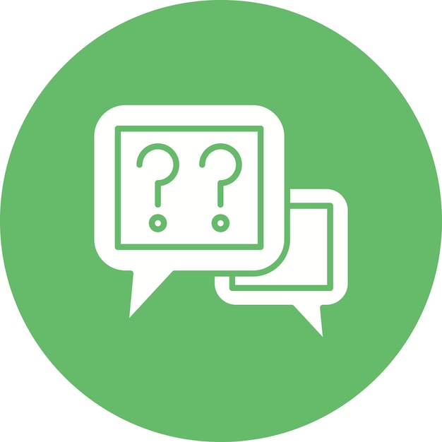 Questions icon vector image Can be used for Project Management