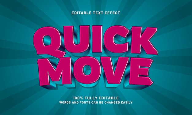quick move editable text effects with a game and happy theme