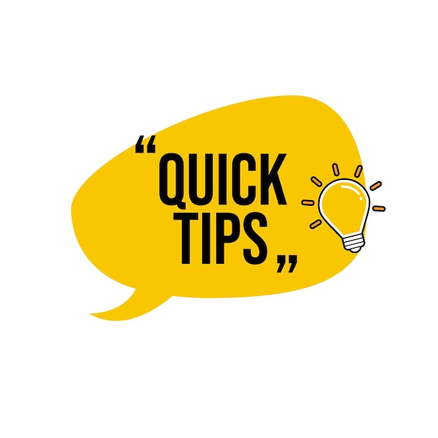 quick tips icon design vector illustration