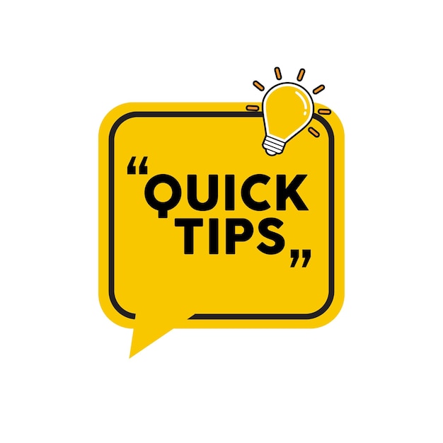 quick tips icon design vector illustration