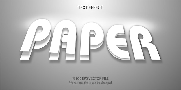 Quite minimalistic and aesthetic editable paper font style Paper