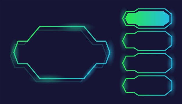 Quiz game questions or test menu choice templates with answers trivia contest tv show layout with
