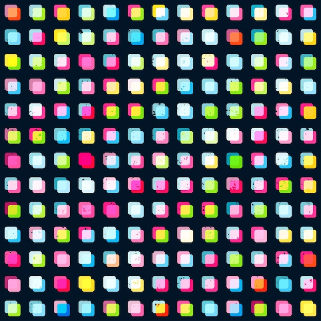 rainbow squares seamless pattern