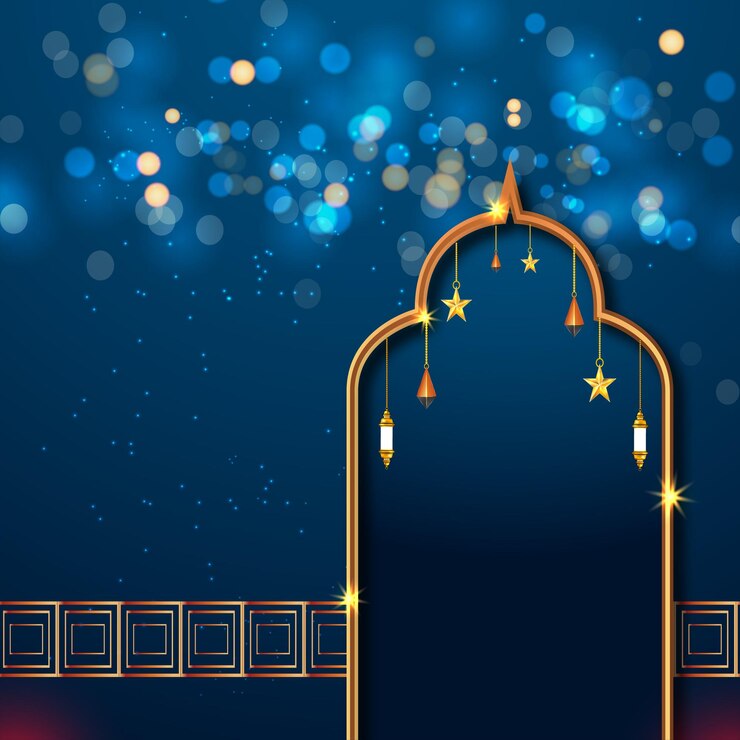 Ramadan Kareem background Wallpaper Islamic Realistic element Muslim Background Premium Vector