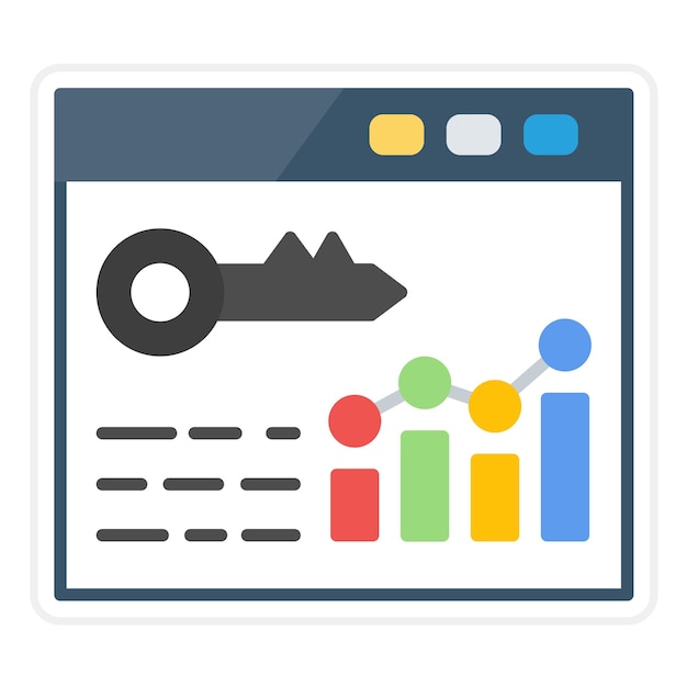 Rank Keywords icon vector image Can be used for SEO and SEM