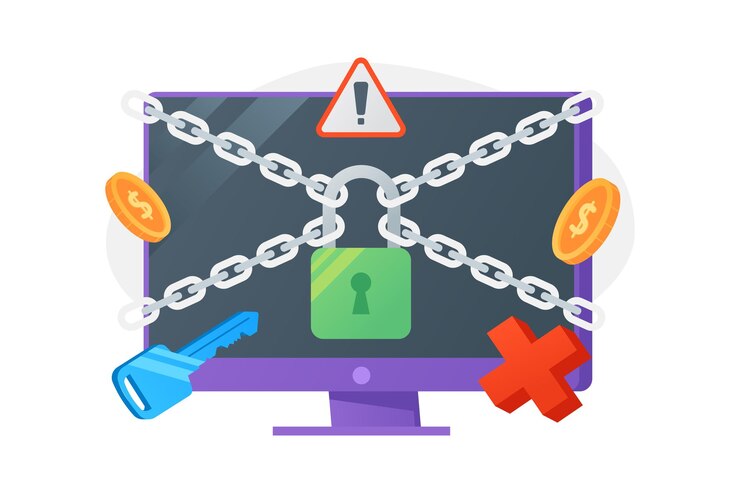 Vector ransomware vector illustration
