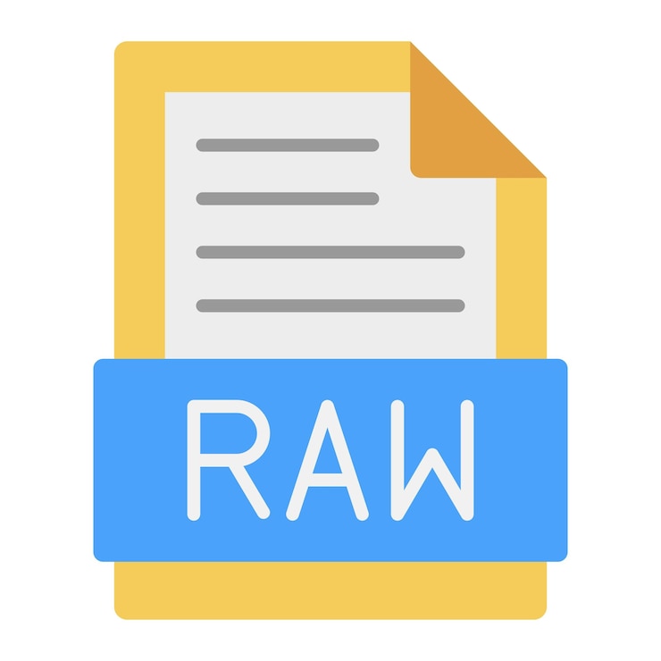 Vector raw icon