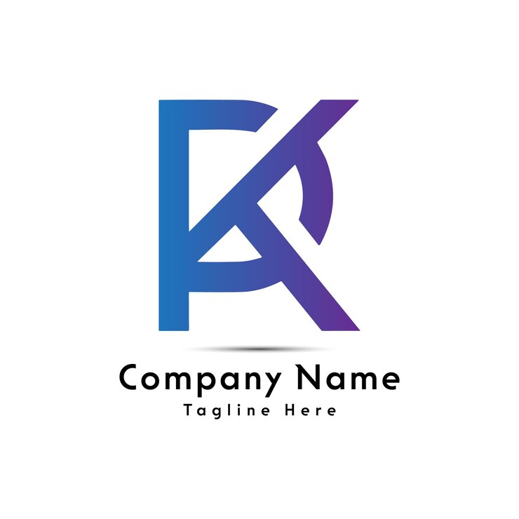Vector rdk letter logo design icon