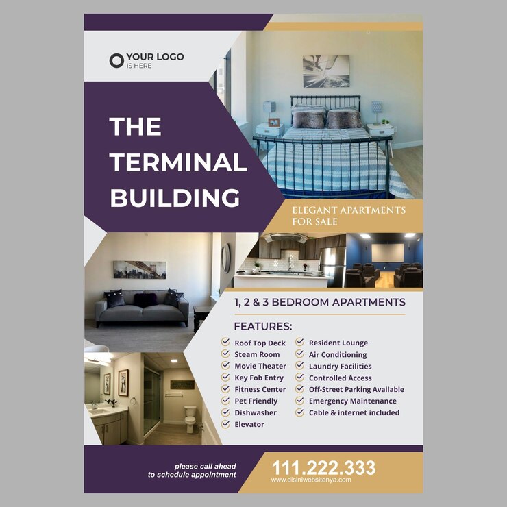 Real Estate Promotion Flyer for Terminal Building