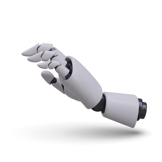 realistic bionic prosthesis mechanical hand robotic palm with flexible fingers